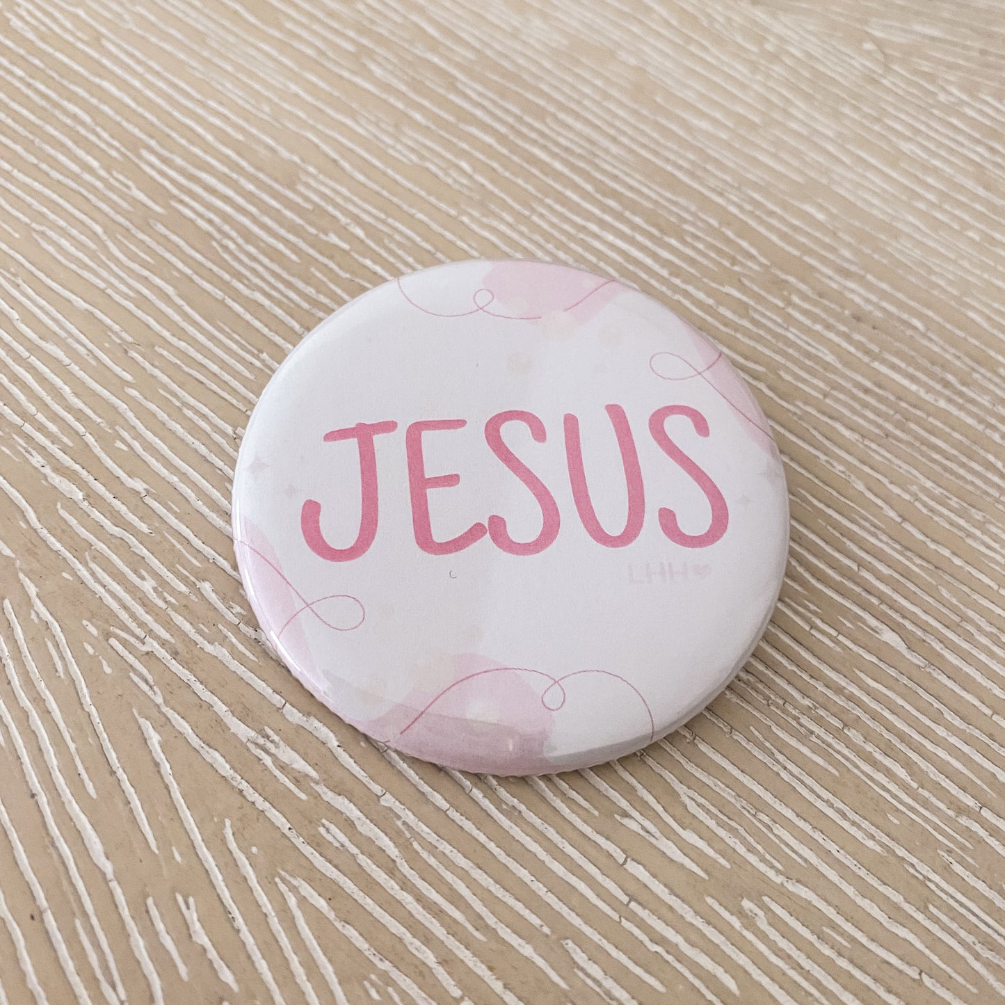 Jesus Pin-Back Button