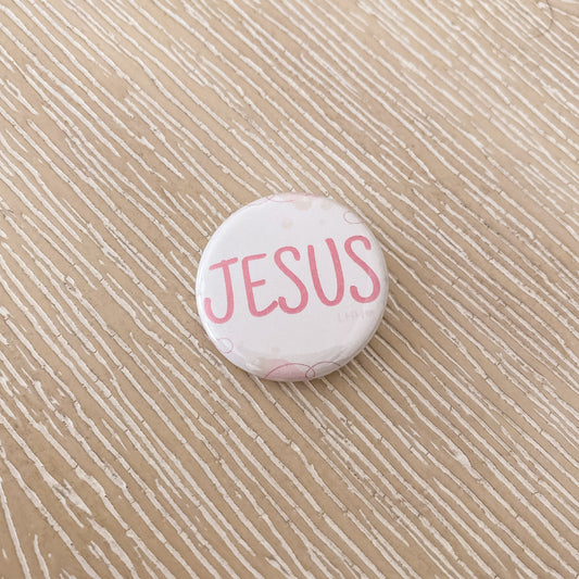 Jesus Pin-Back Button