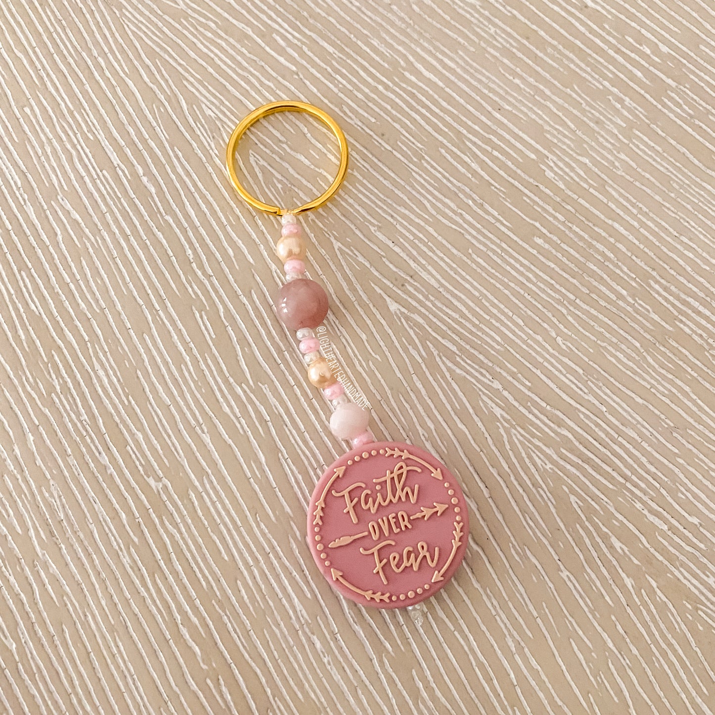 Faith Over Fear Keychain