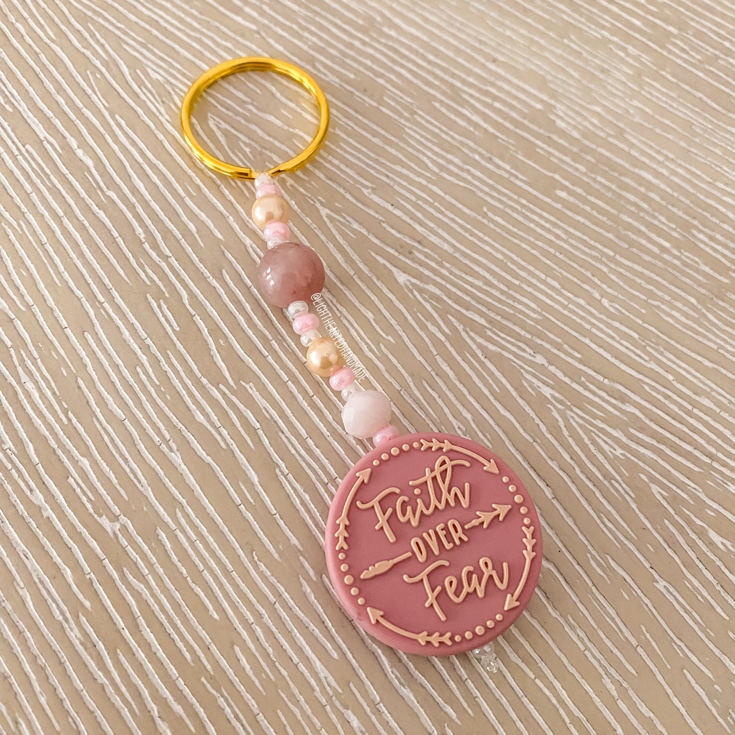 Faith Over Fear Keychain
