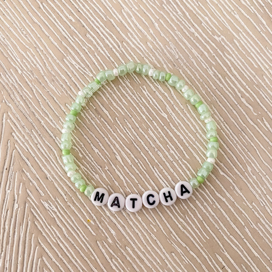 "Matcha" Bracelet | Coffee Beads Collection