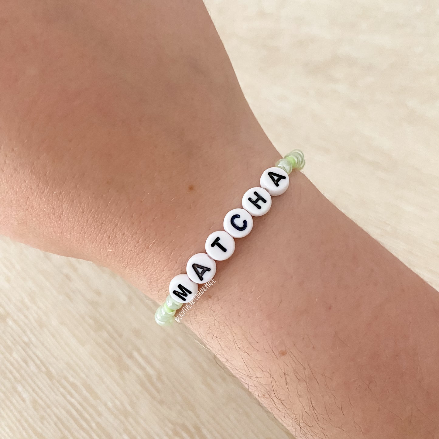 "Matcha" Bracelet | Coffee Beads Collection