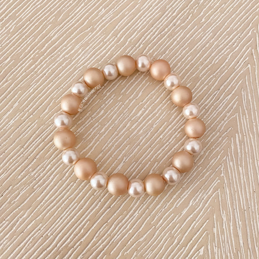 Peachy Pearls Bracelet | Georgia Girl Collection