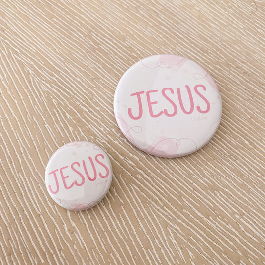 Jesus Pin-Back Button