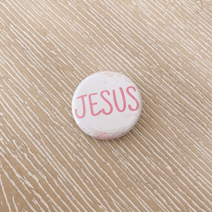 Jesus Pin-Back Button