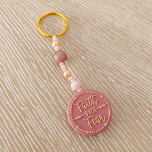 Faith Over Fear Keychain