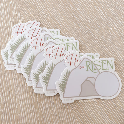 He is Risen Vinyl Sticker