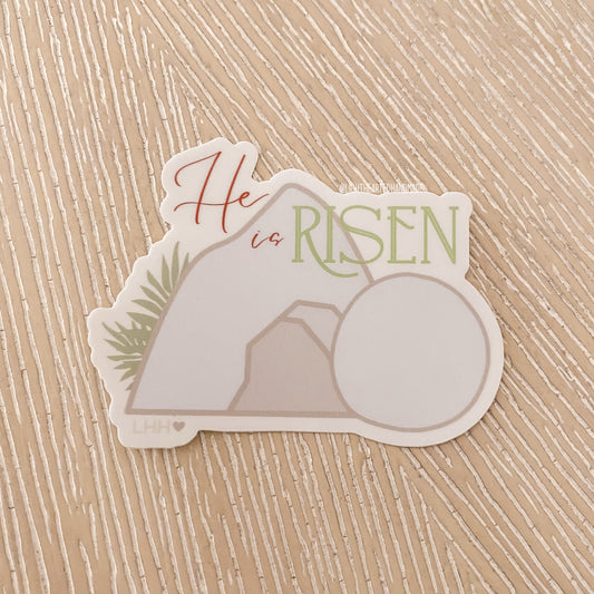 He is Risen Vinyl Sticker